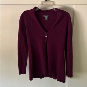 Women's Burgundy Cardigan Sweater